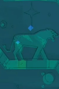 Not only has the animal changed, there is a background as well.